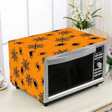 1pc Halloween Microwave Dust Cover, Home Oven Rack Dust Cover, Washable Dust Cover, Home Food Machine Dust Cover, Highly Attractive Kitchen Storage Cabinet Dust & Stain Cover - Solid Color - View 16