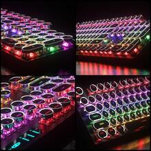 MageGee - STORM Punk Wired Mechanical Keyboard, 104 Tombol, Saklar Biru, Tutup Tombol Bulat Retro dengan Sandaran Pergelangan Tangan Magnetik, Anti-Ghosting, Lampu Latar Warna Solid/Pelangi yang Dapat Diatur, Tersedia Berbagai Warna, Cocok untuk PC/Laptop/Rumah/Gaming/Hadiah - View 11