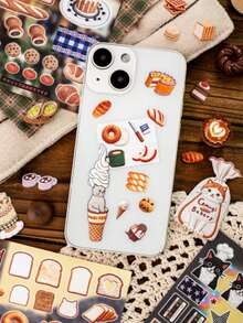 Yanji Old Days Fantasy Series Embroidery Theme Sticker Book Japanese Food Ins Style Planner DIY Decoration Stickers - A - View 10