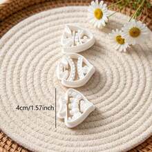 3Pcs Sea Animal Fish Texture Clay Cutters, Ornate Ocean Fish Pattern Clay Cutting Molds, DIY Handmade Earring Pendant Jewelry Craft Supplies - 3-pack - View 9