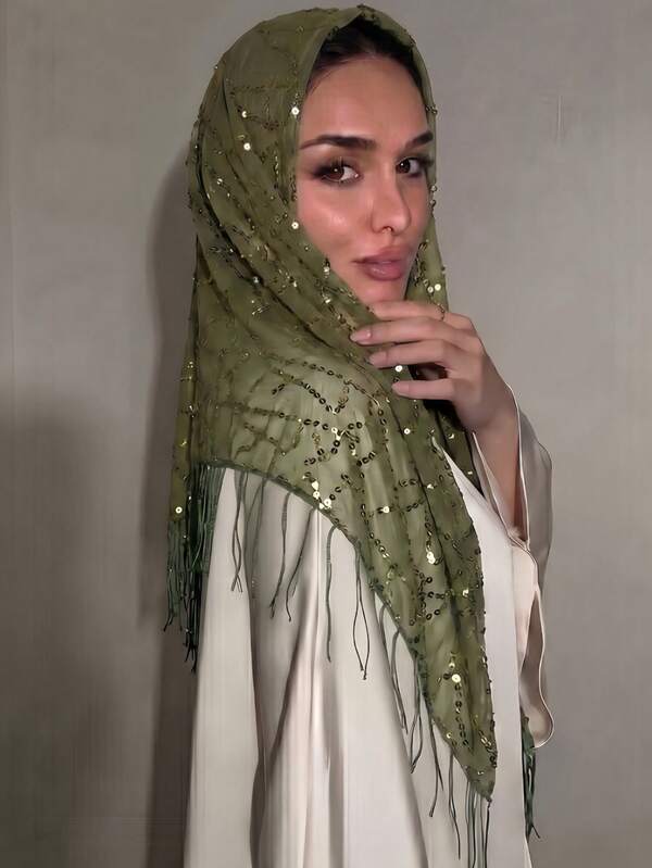 قطعة واحدة من إكسسوار وشاح سلسلة الخصر بأسلوب شاطئ Y2K الصيفي الجديد لرقص الجاز والرقص في الشارع، وشاح مثلث مزين بالترتر مع شرابات، حزام خصر متعدد الاستخدامات، زينة لف الخصر، هالوين