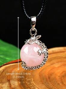 Natural Crystal Beads Pendant Crystal Round Beads Necklace Polished Mineral Specimen Craft Fashion Pendant Gift - Pendant - View 3