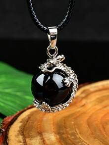 Natural Crystal Beads Pendant Crystal Round Beads Necklace Polished Mineral Specimen Craft Fashion Pendant Gift - Pendant - View 17