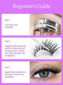 5 Pairs Fox-Style Full Lash False Eyelashes, Soft 3D Winged Tail For Elongated Eye Look - View 5