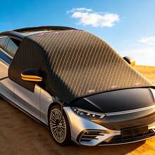 Magnetic Car Sun Shade 99% UV Protection, Foldable Front Window Sunshade, Strong Magnetic Heat Insulation Windshield Cover, Essential Summer Car Accessory, Universal Fit For All Seasons, Back To School And Outdoor Travel - Multicolor - View 13