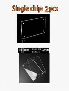 Bingkai Foto Magnetik Akrilik untuk Kulkas, Bingkai Foto Magnetik Kulkas Dua Sisi Transparan, Bingkai Pajangan, Cocok untuk Fujifilm, 2,36 x 3,54 Inci - Berbagai gaya - View 20
