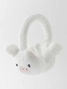 1pc Cute Pig Plush Warm Earmuffs For Girls - Multicolor - View 8