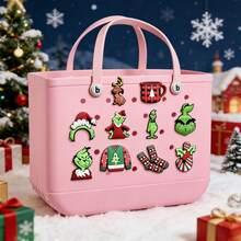 The Grinch The 18/12/6Pcs Character Shoe Decor Set, Decorative Clips For Bags And Daily Wear - Multicolor - View 2
