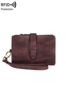 MIYIN Women's Small Bifold PU Wallet, RFID Blocking Short Wallet With Card Slots, ID Window And Coin Pocket, Vintage Snap Foldable Clutch Coin Purse Credit Card Wallet, Best Birthday Gift For Women/Girls/Ladies/Friends/Students, Women's Wallet Wristlet Wallet Anti-Theft Wallet Zipper Wallet - Multicolor - View 16