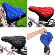 1pc Thickened 3D Sponge Bicycle Seat Cover, Breathable Hole Design Shock Absorption Anti-Slip, Multiple Colors Available, Universal For Bicycle/Mountain Bike/Road Bike - Multicolor - View 2