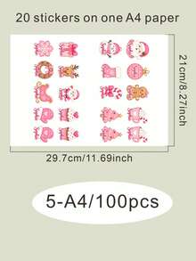 20-200pcs Custom Christmas Name Stickers, Personalized Snowman Mitten Gift Labels, Festive Winter Holiday Style, Customized Christmas Gift Stickers, Customizable Name Labels, Gift Wrapping Decor, Holiday Party Favors, Family Christmas Gift, Friend - Style C - View 10