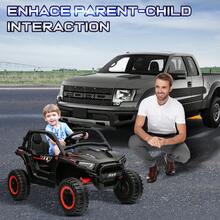24V 2‑Seater XL 4X4 Off‑Road UTV Ride‑On Car With 2000W Motors, Parental Remote Control, Bluetooth Music & LED Lights, Electric Ride‑On Toy For Big Kids - Black - View 9
