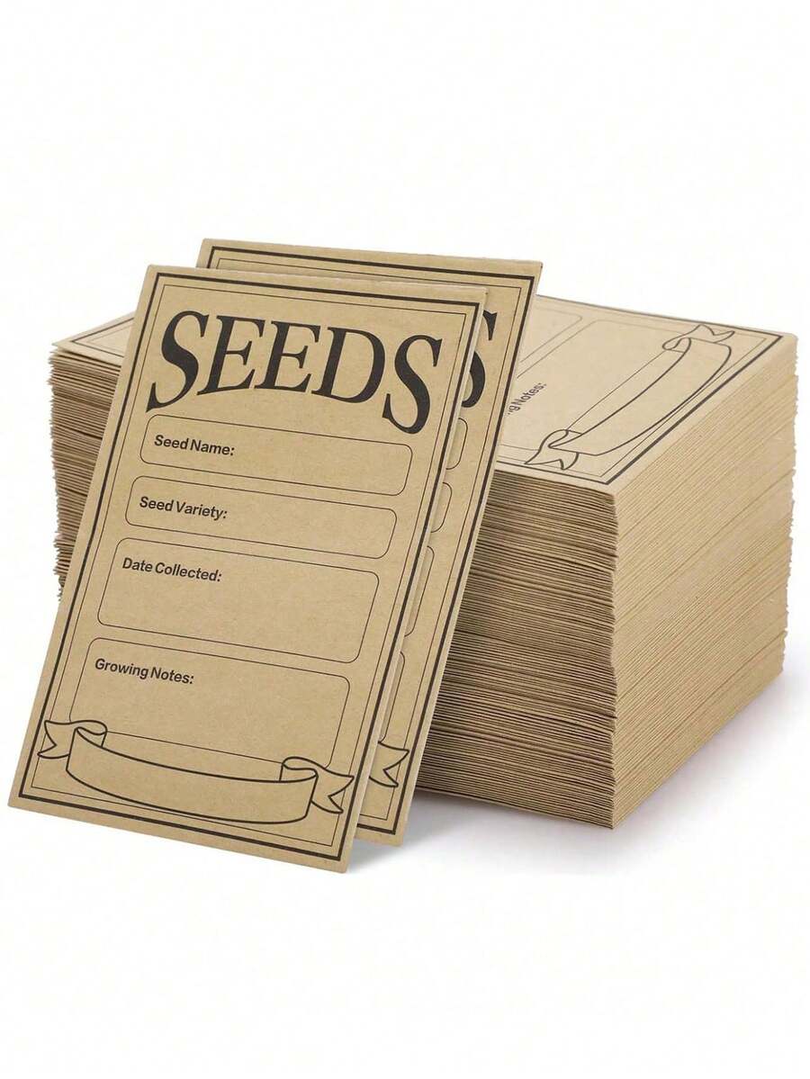 1/10/30pcs Brown Retro Style Seed Envelopes,Self-Adhesive Sealing Sead Envelopes ,3.15 X 4.72 Inch Seed Storage Envelopes,Seed Packet Organizer,Seed Saver Binder, Flower Seeds,Small Envelopes For Collecting Vegetable And Garden Seeds - Multi-color - View 1