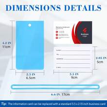 Colorful Semi-Transparent Luggage Tag Lanyard PVC Transparent Rope Travel Suitcase Information Tag Hanging Rope Boarding Pass Lanyard - View 5
