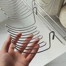 1pc Stainless Steel Extendable Sink Drain Rack, Detachable Dish Storage Basket, Suitable For Kitchen Sink Bowl, Plate And Cookware Storage - Multicolor - View 2