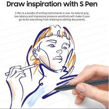 適用於 S6 Lite 平板電腦觸控筆 S Pen Tab S8+ S8 Ultra S7 FE S7+，含替換筆尖，無藍牙功能 - 查看 3