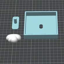 1pc 9.3*9.3cm Cloud Switch Cover, 3D Printed Switch Button Sticker, Home Switch Concealment Decor, Switch Protective Shell - Cloud-shaped Lid - View 3
