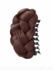 Women's Twisted Bun Hair Claw Clip Wig, Flat Head Claw Clip Braided Bun Hair Extension, High Crown Bun Hair Claw Clip, Natural Voluminous Hair Piece HA2798 - Multicolor - View 13