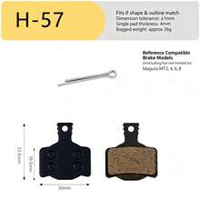 Mountain Bike Resin Semi-Metallic Brake Pads, Brake Pads - Bicycle Brake Pads - View 5