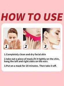 1pc Adjustable Chin Lift Women's Chin Straps - Chin Support Tape - Neck Support Chin Strap For Sleeping, Face Tape, Jawline - Multicolor - View 3