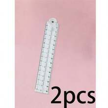 1Pc/2Pcs 30cm Colorful Transparent Foldable Flexible Plastic Ruler, Bendable Straight Ruler With Clear Scale, Multipurpose Drawing Tool, For Sketching Drafting Homework Office Work, Back To School Stationery Gift - Multicolor - View 12