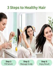 Transparent Pink Liquid Guide Comb, Visible Liquid Guide Comb, Rolling Ball Metal Teeth, Even Liquid Control And Distribution Design, Nourishes Scalp And Hair Roots, Relieves Scalp Tension, Prevents Hair Loss, Suitable For Hair, Beard And Pet Fur - Multiple Styles - View 4