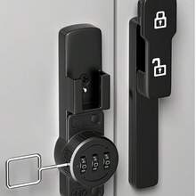 1 Pack, Cabinet Lock With Three-Digit Password, Convenient To Lock Secrets And Protect Privacy. - 90-degree Right-angle Design - View 5