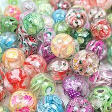 20/15/10pcs Handmade Fruit Summer Decorative Beads, 16mm Hole, Multicolor Random Assortment, DIY Craft Material Kit For Beaded Pens, Bracelets, Necklaces, Holiday Gifts, Party - Multicolor - View 3