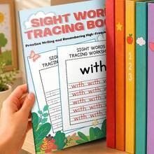 2 Packs Alphabet Tracing & Sight Word Writing Practice, A-Z Letter Sounds, Uppercase & Lowercase Handwriting, Phonics Learning & High-Frequency Word Tracing Activities, Early Reading, Kindergarten & Back To School Supplies - Learning Focus - View 7