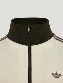 Adidas Originals 中性款 ORIGINALS TRACK TOP M 號復古風運動夾克 LD6433 - 乳白色 - 查看 3
