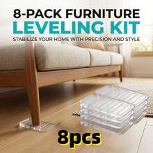 8/16pcs Transparent Furniture Leveling Pads, Non-Slip Adjustable Height Pads, Used For Unstable Table, Chair, Cabinet Legs Furniture Balancing Pads - Furniture Foot Balancing Pad - View 13