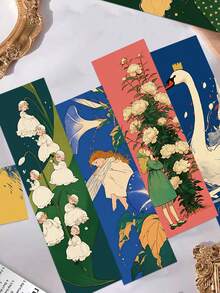 SCXXBSW 30pcs Cartoon Paper Bookmark: Retro Fairy And Ghost Doodle Illustration Decorative Page Holder-Perfect As A Gift For Friends And Travel Enthusiasts - Bookmark - View 8