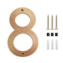 0-9 Number House Plates, Suitable For Outdoor Use. Size 8 Inches, Includes Numbers 0-9 And Letters. Can Be Installed On Doors, Used As Door Plates To Display Address And Other Information. - New Arrival - View 23