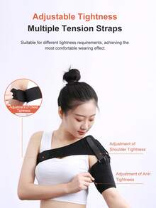 Cofoe Rotator Cuff Shoulder Brace For Women & Men - Support - Gray-UNI Compression Sleeve, Pain Relief, Adjustable Strap, Fits Left Or Right Arm, AC Joint, Labrum Tear, Dislocation, For Sleeping - View 6