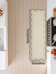 1PC Floral Bedroom Carpet Kitchen Rug Khaki Fresh Style Runner Area Rug Suitable Bathroom, Kitchen,Outdoor, Indoor, Bedroom, Living Room, Beside Throw Rugs Machine Washable Rug, Easy Clean Entryway Mat Anti-Slip Backing Rugs Bathroom Fall Decor Holiday Christmas - Multicolor - View 15