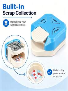 3-In-1 Paper Corner Punch, R4/R7/R10mm Corner Cutter With Waste Collection, Multiple Colors Available, Suitable For Scrapbooking, Card Making, Photos, Bookmarks And Paper Crafts - Multicolor - View 9