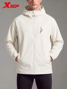 XTEP Wing Assault Jacket | New Autumn Outdoor Water-Resistant Hiking Couple Jacket, Bean Skin Color - Bean Skin Color - View 1