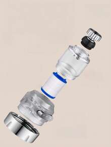 2pcs 3-Mode Faucet Aerator Filter Set, Multi-Mode Water Flow Switching, Transparent Housing For Visual Filter Status, Replaceable Filter Cartridge To Reduce Cost, Universal Fit Interface, No-Drill Easy Installation, Leak-Proof Sealed Structure, Polished Finish, Easy Disassembly And Cleaning, Home Bathroom Faucet Filtration Accessory, Stable And Secure - Multicolor - View 6