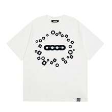 GOODBRAND Lao Bai's Same Style Niche  Brand Spring-Summer New Floral Print Short-Sleeve Shirt For Men And Women T Shirt - White - View 7