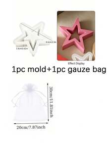 Set Cetakan Resin DIY 1/3 buah, Cetakan Dekoratif Bintang Berongga, Cocok untuk Membuat Lilin Tetes, Plester, Produk Lilin, Dekorasi Rumah, Meja, Cetakan Silikon - Berbagai gaya - View 7