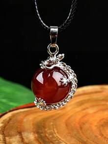 Natural Crystal Beads Pendant Crystal Round Beads Necklace Polished Mineral Specimen Craft Fashion Pendant Gift - Pendant - View 13