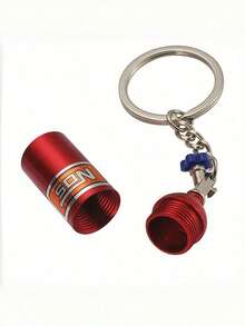 1pc/5pcs/7pcs New Modified Car Keychain NOS Nitrous Bottle Decorative Bottle Keychain - Multicolor - View 6