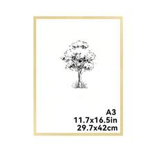 Mosearon 3pcs/2pcs/1pc Aluminum Alloy Minimalist Photo Frame 30x40cm, A3 A4 Classic Metal Photo Frame, A4 Certificate Frame, High-Quality Metal Brushed Texture, High-Resolution Organic Glass, Vertical And Horizontal Display - 0815 Flat Aluminum Alloy - View 14