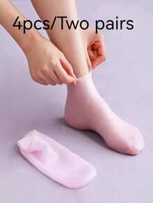 Silicone Moisturizing Soothing Socks, High Elasticity Compression Socks - Regular Model - View 8
