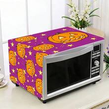 1pc Halloween Microwave Dust Cover, Home Oven Rack Dust Cover, Washable Dust Cover, Home Food Machine Dust Cover, Highly Attractive Kitchen Storage Cabinet Dust & Stain Cover - Solid Color - View 19