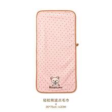 San-X Rilakkuma Relax Bear Authentic Polka Dot Towel Cute Cartoon Face Towel Hair Drying Super Soft Absorbent Home Use - Multicolor - View 7