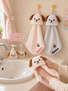 Personalized Embroidered Face Towel, Multi-Color Embroidered Name, Suitable For Pajama Party, Bathroom, SPA, Bridesmaid Gift, Wedding Gift, Love Gift, Party Favor, Hotel Customization, Soft Absorbent Face Towel For Friends - Multicolor - View 8