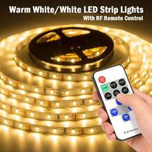 Acosh Neon 30LEDs/M SMD 2835 LED 柔性燈條套件，5V USB供電 RF 遙控 LED 燈條，居家臥室廚房 DIY 裝飾燈 - 暖光 - 查看 5