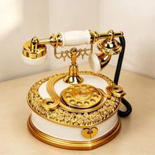1PC Vintage Heart-Shaped Telephone Music Box Acrylic Flat Printing Craft, Living Room Bedroom Home Decor Ornament, Suitable For Christmas And Wedding, Premium Birthday, Anniversary, Thanksgiving Gift For Family, Friends, Couples - 1PC - View 6