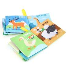 Buku Kain Edukatif untuk Bayi dan Balita, Membantu Mengembangkan Keterampilan Kognitif Dasar. Warna-warnanya lembut dan tidak merangsang, sesuai dengan preferensi bayi. Buku kain ini dapat dicuci dan digunakan kembali. - MultiWarna - View 6